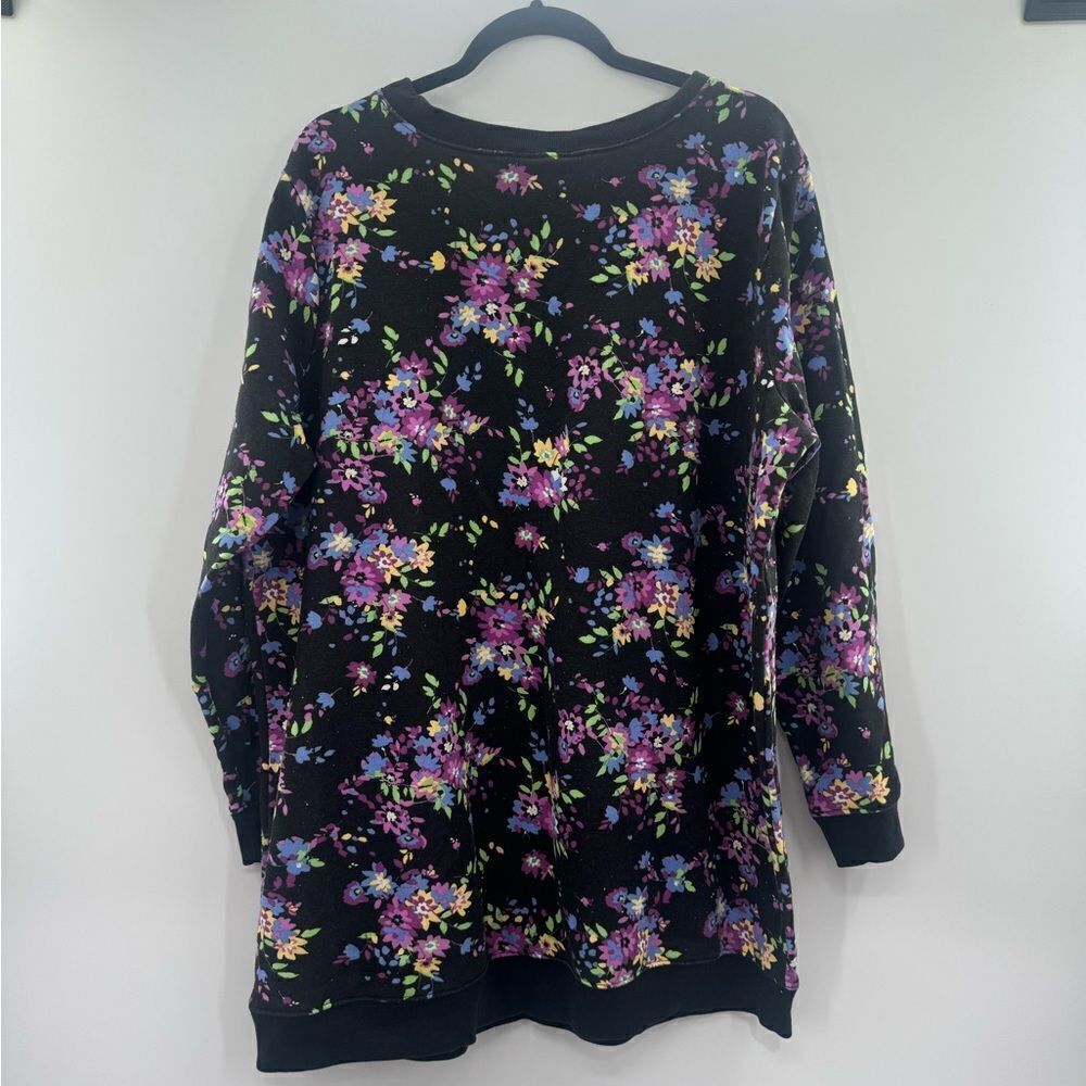 3For$20 WomanWithin Black/Purple Sweater size Large